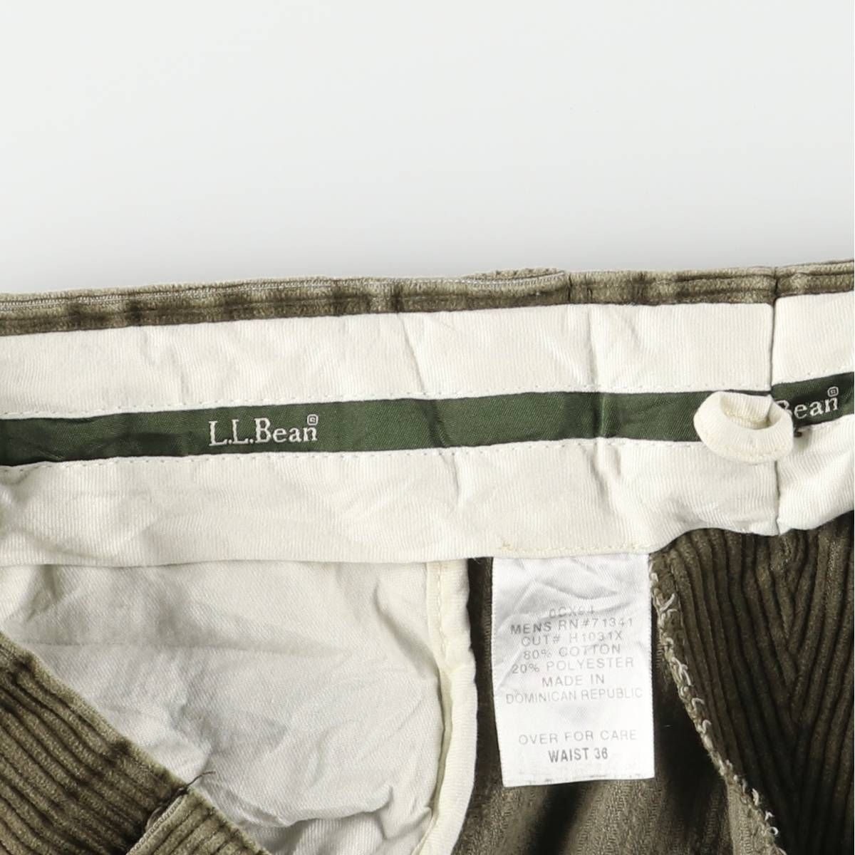  古着 00年代 エルエルビーン L Bean 太畝 ツータック コーデュロイパンツ メンズw 37相当 eaa 597545 その他 メンズ