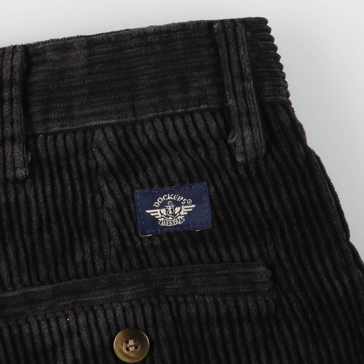 古着 90年代 ドッカーズ DOCKERS KHAKIS 太畝 ツータック コーデュロイパンツ メンズw 37相当 ヴィンテージ|eaa 597546 着回しアイテム その他 