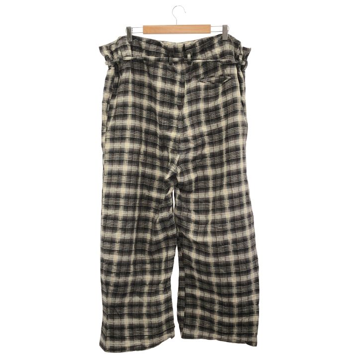 EASY TO WEAR ⑤ チェックパンツ メンズ ブラック 46