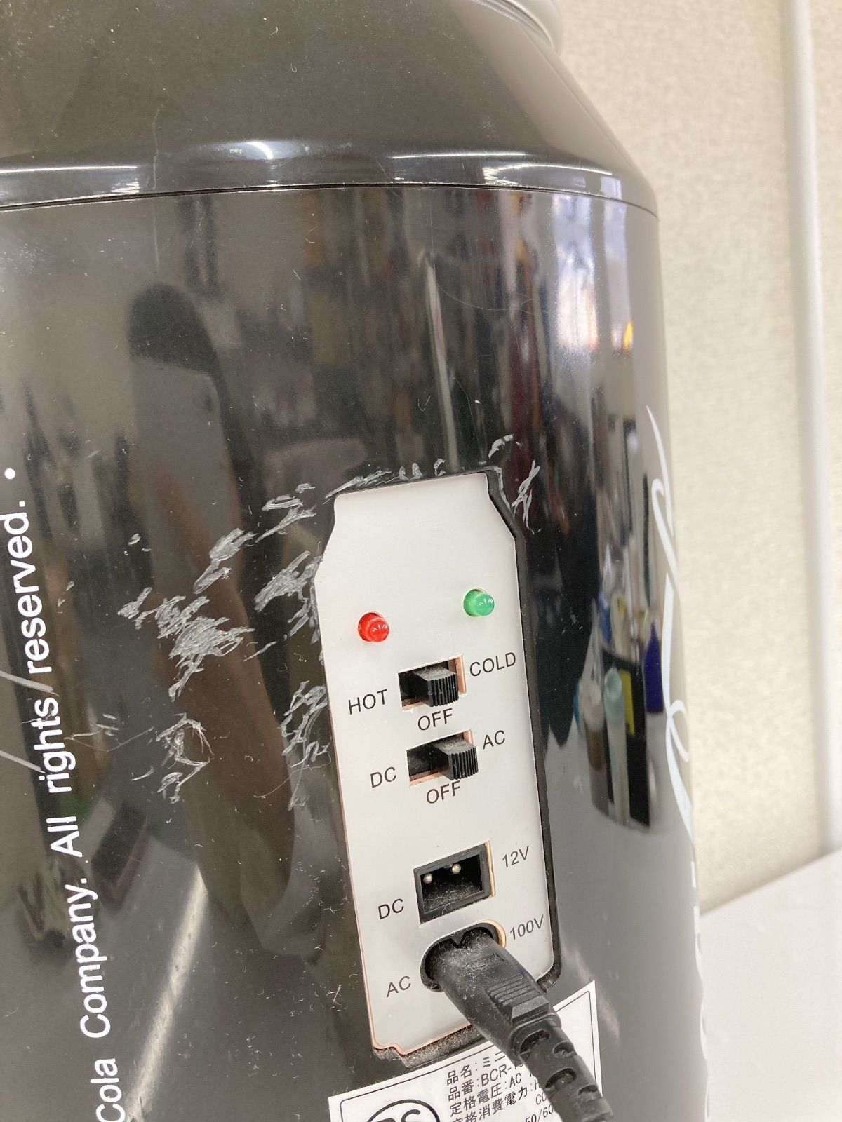 1【動作確認済・説明欄要確認】コカコーラ CocaCola zero 冷温庫 保温