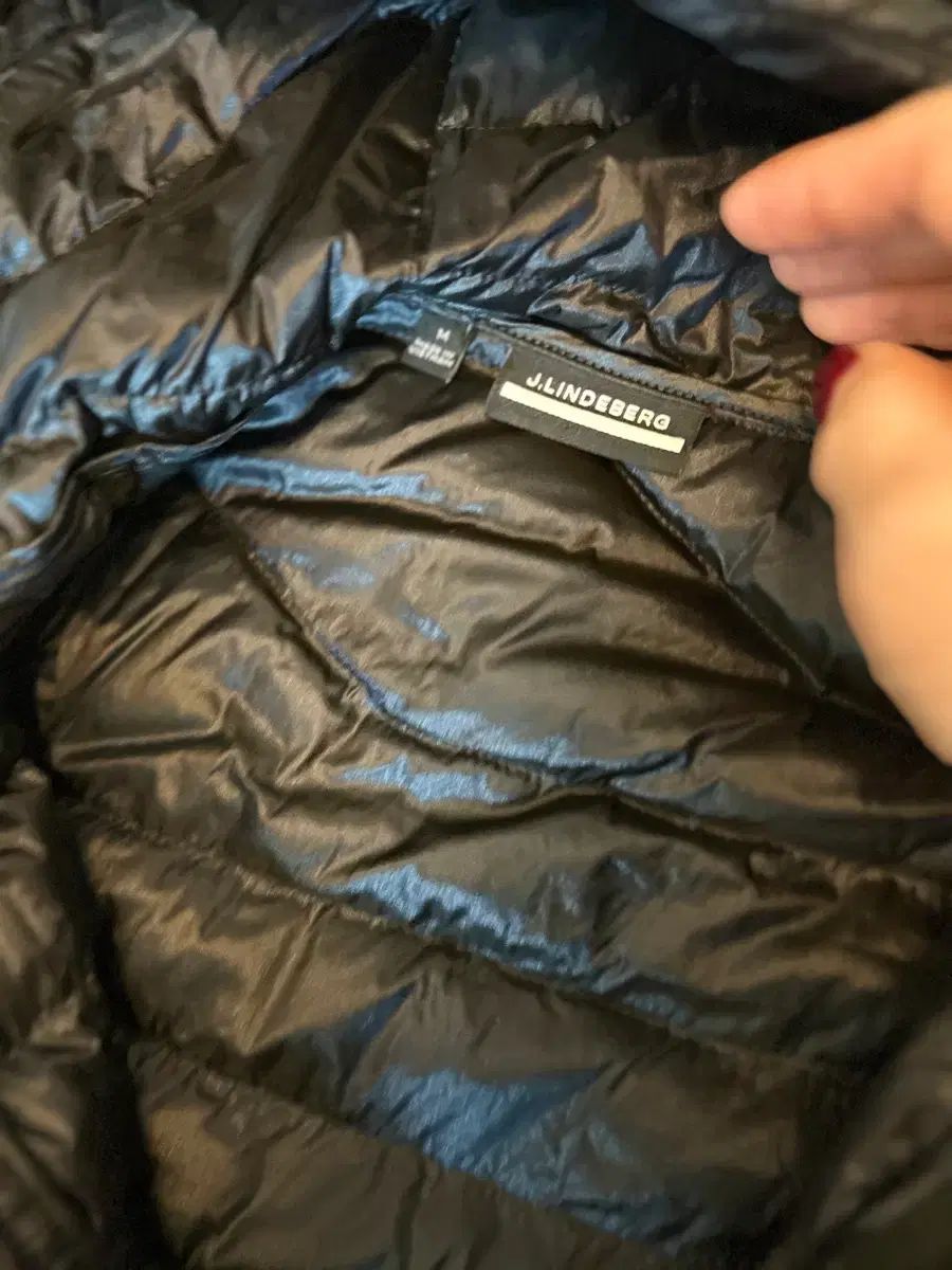 J.LINDEBERG J.リンドバーグ ブラック ダウンジャケット ロング丈 JLINDEBERG フード ロング
