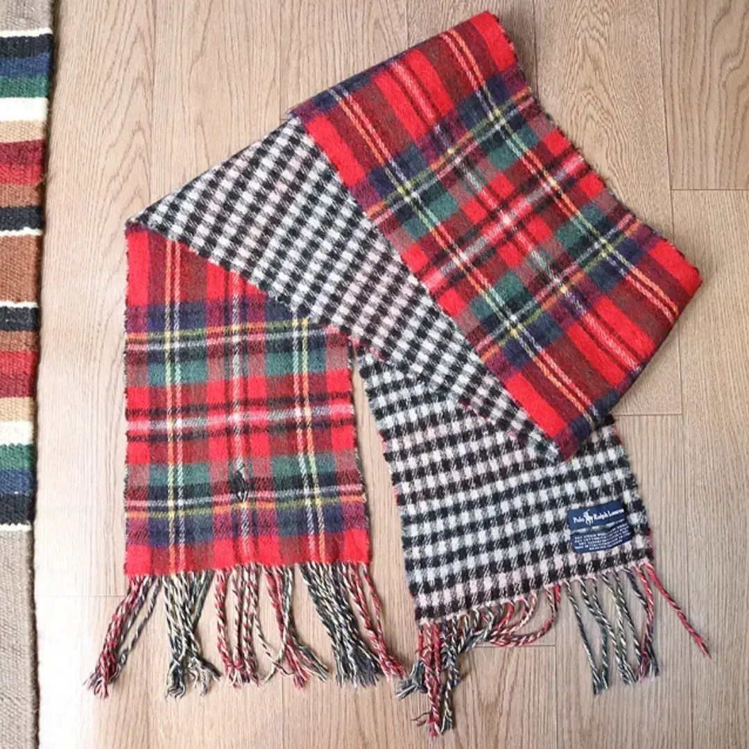 イタリア製 POLO RALPH LAUREN ポロラルフローレン ヴィンテージマフラー