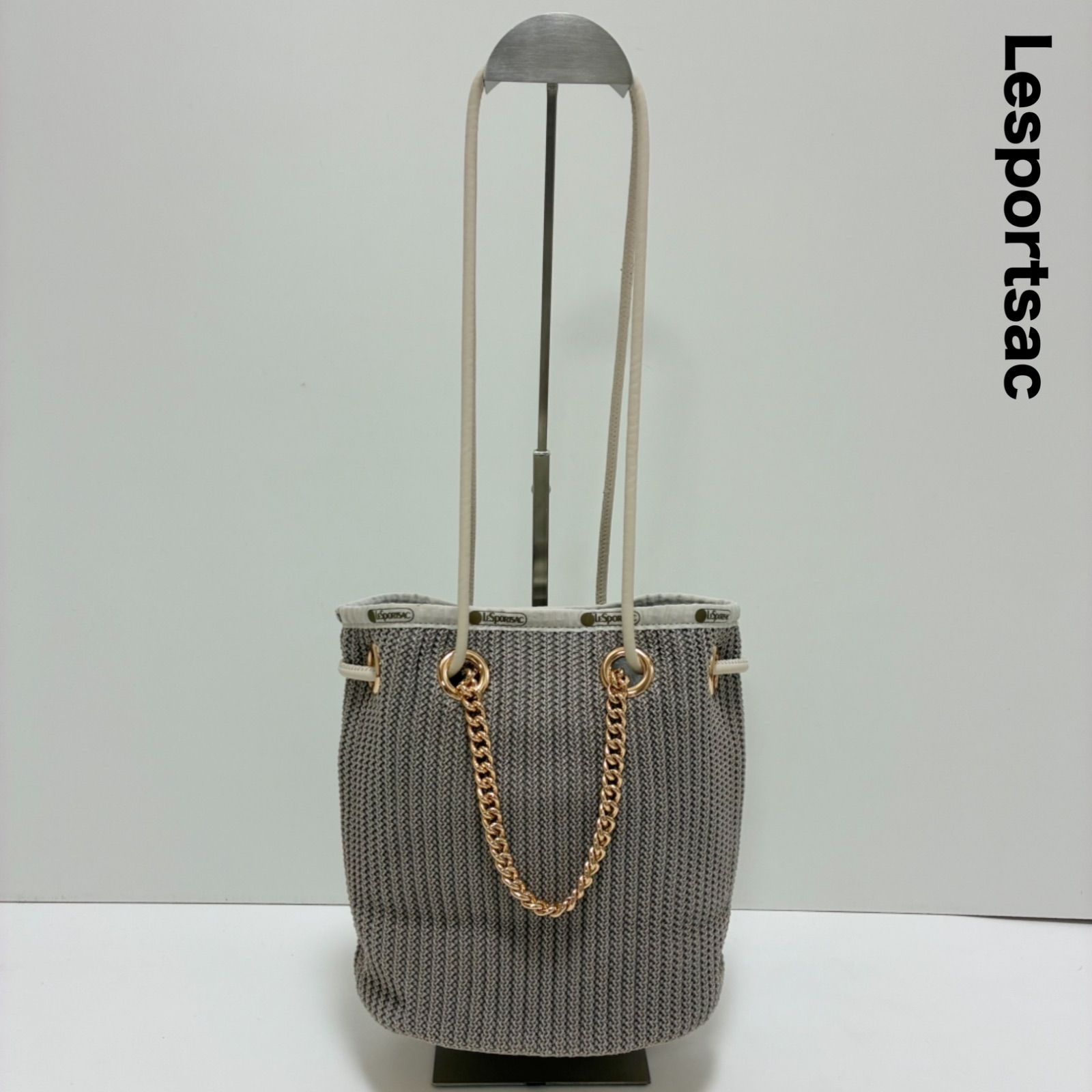 Lesportsac レスポートサック☆CHAIN CROCHET BUCKET チェーンクロシェ