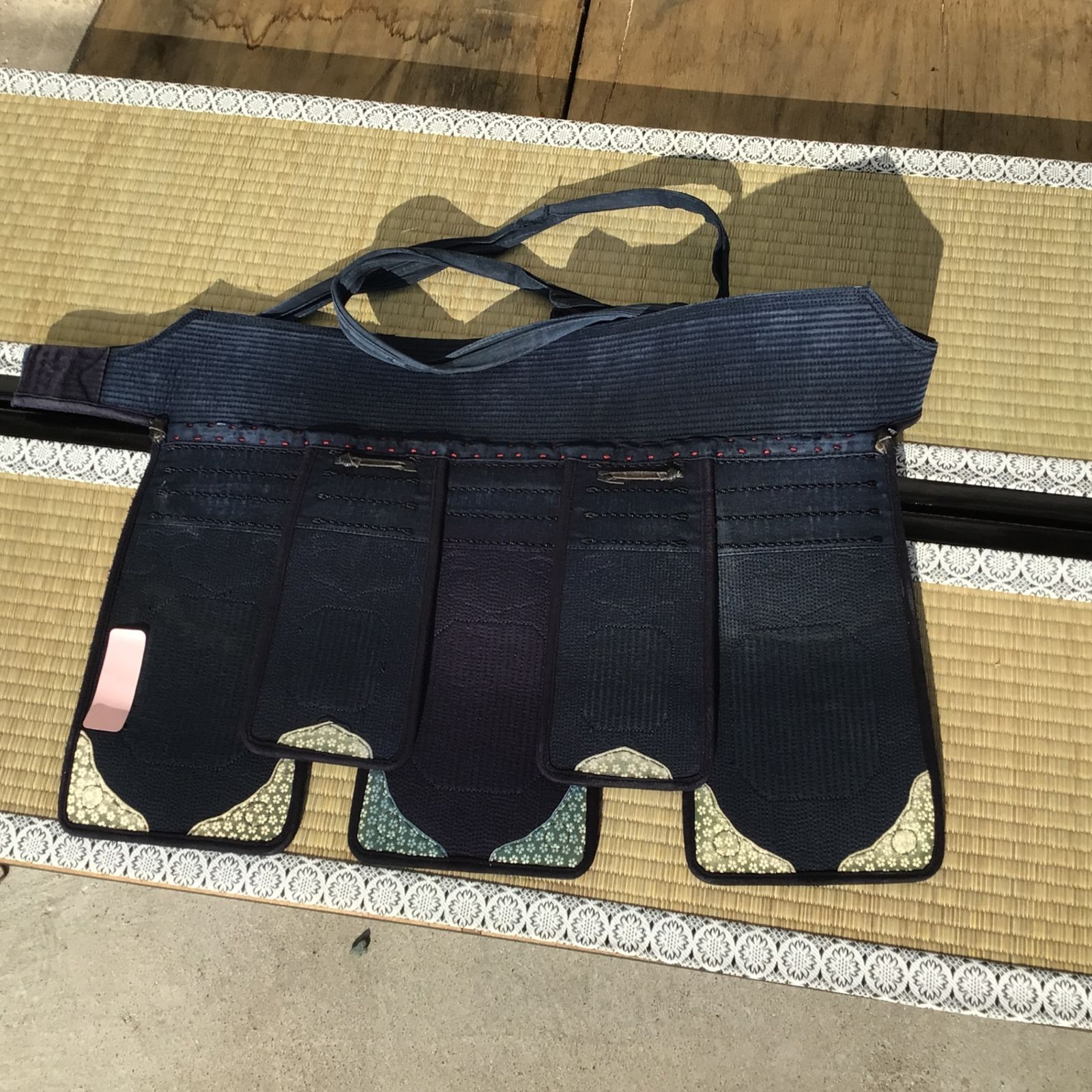 12087 剣道防具 面 胴 垂 3点セット 収納袋付 禅 SANKEI 名前刺繍あり 