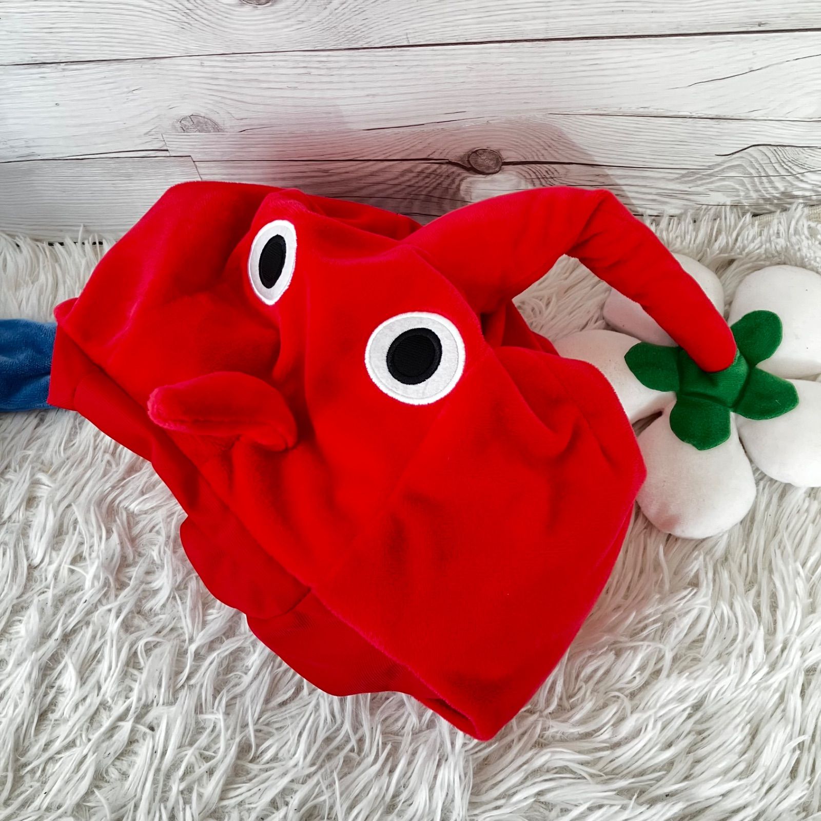 ピクミン なりきり帽子 ぬいぐるみマスコット 赤ピクミン 5点セット 青