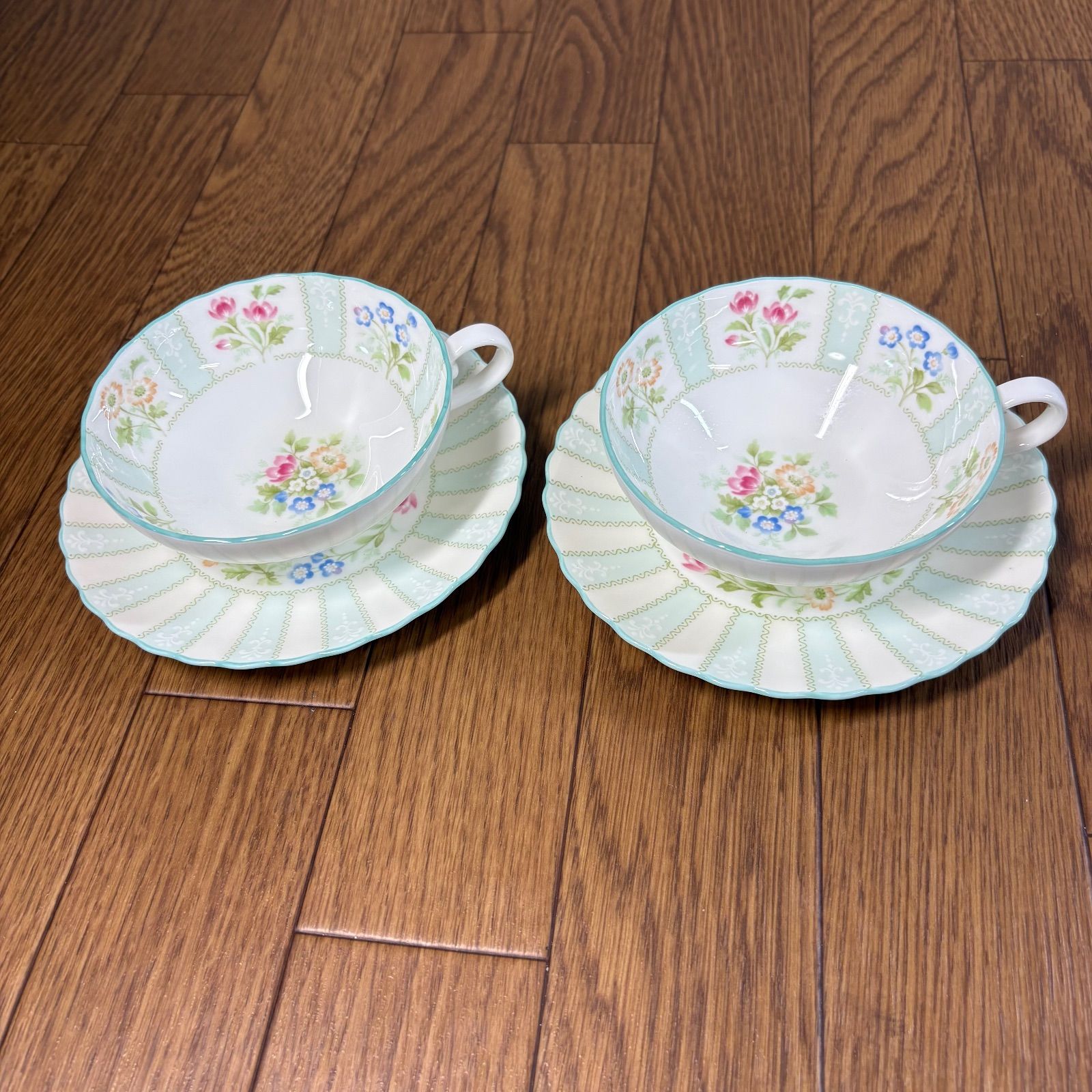  ノリタケ フロローラ カップ ソーサー 2客 ティーカップ ソーサー コーヒー ティーカップ