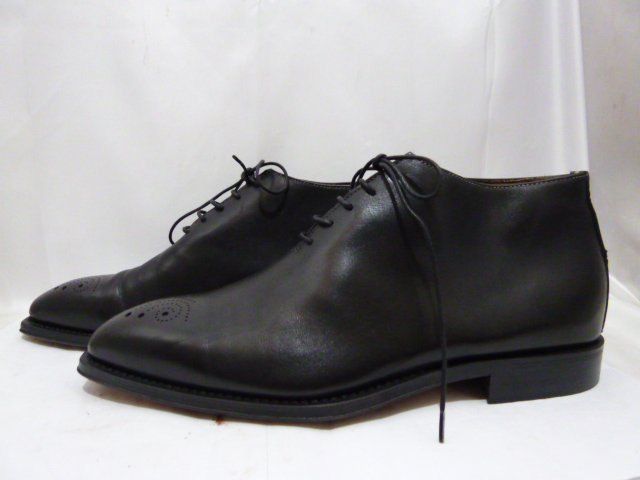 Di Colletti ディコレッティ メダリオン レザー レースアップ 革靴 ブーツ サイズ41 1 2 ブラック シューズ