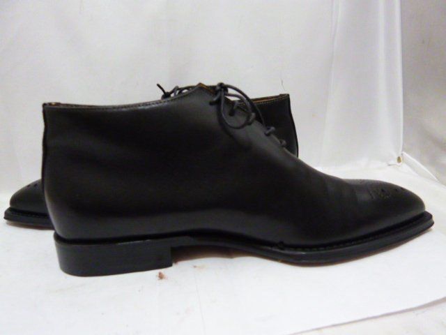 Di Colletti ディコレッティ メダリオン レザー レースアップ 革靴 ブーツ サイズ41 1 2 ブラック シューズ
