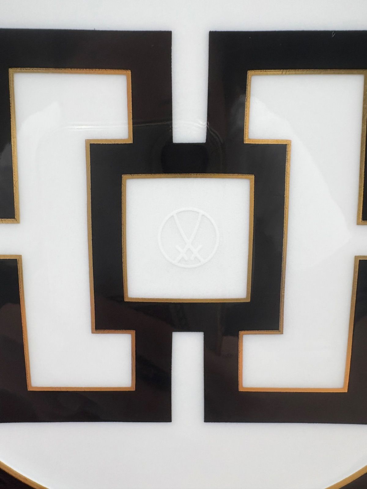  Meissen マイセン ロイヤルパレス ブラック ゴールド カップ＆ソーサー 22 cm プレート トリオ 3点セット カップ ソーサー コーヒー ティーカップ