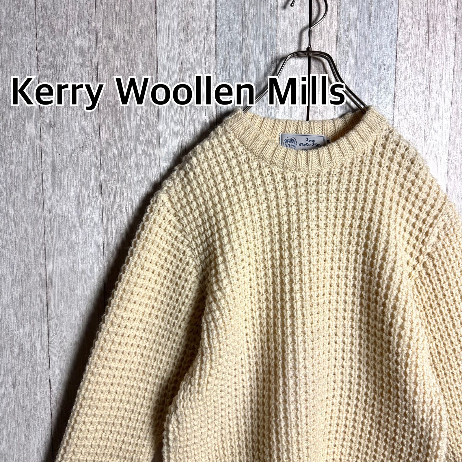 KERRY WOOLLEN MILLS(ケリーウーレンミルズ) / セーター(厚手)/34/ウール/GRN/アランニット/イングランド製 |  古着の販売・通販ならセカンドストリート ケリーウーレンミルズ　セーター