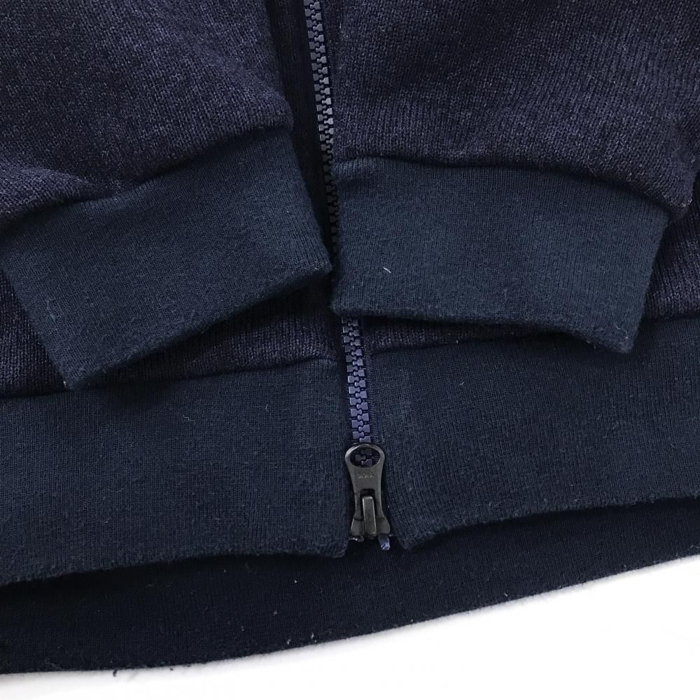 キャロウェイ ニットジャケット ネイビー ロゴ刺しゅう 胸ポケット 裏
