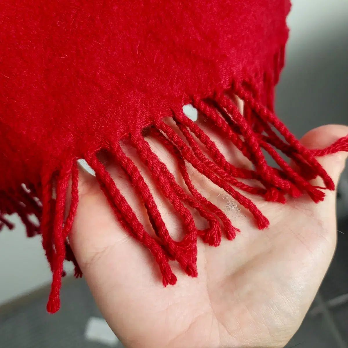  BARBOUR カシミア ウール マフラー 耳に エレガントな レッド マフラー 小物