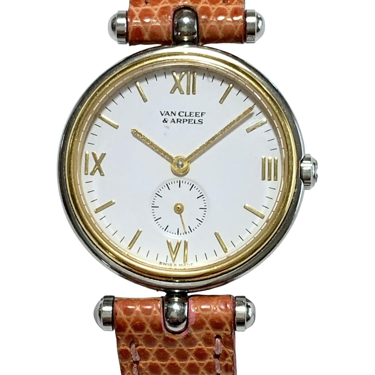 Van Cleef - Arpels VCA ヴァンクリ 腕時計 ラ 416 604 レディース スモールセコンド 白