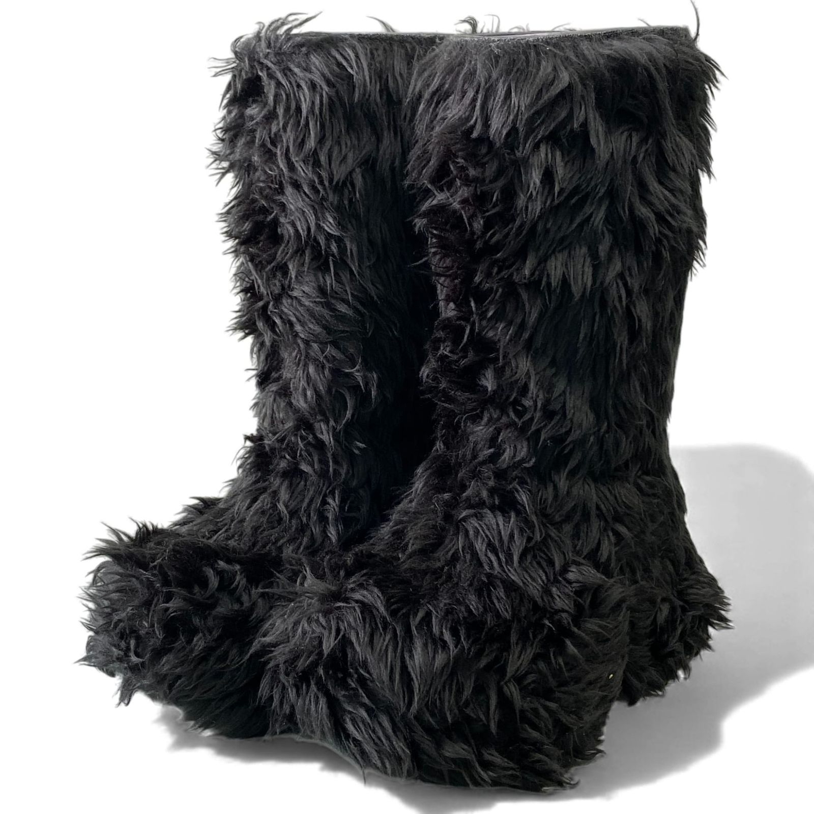 1 L 11 バレンシアガ 2025 SS ファーブーツ サイズ36 ブラック フェイクファー レディース シューズ 靴k 02 i