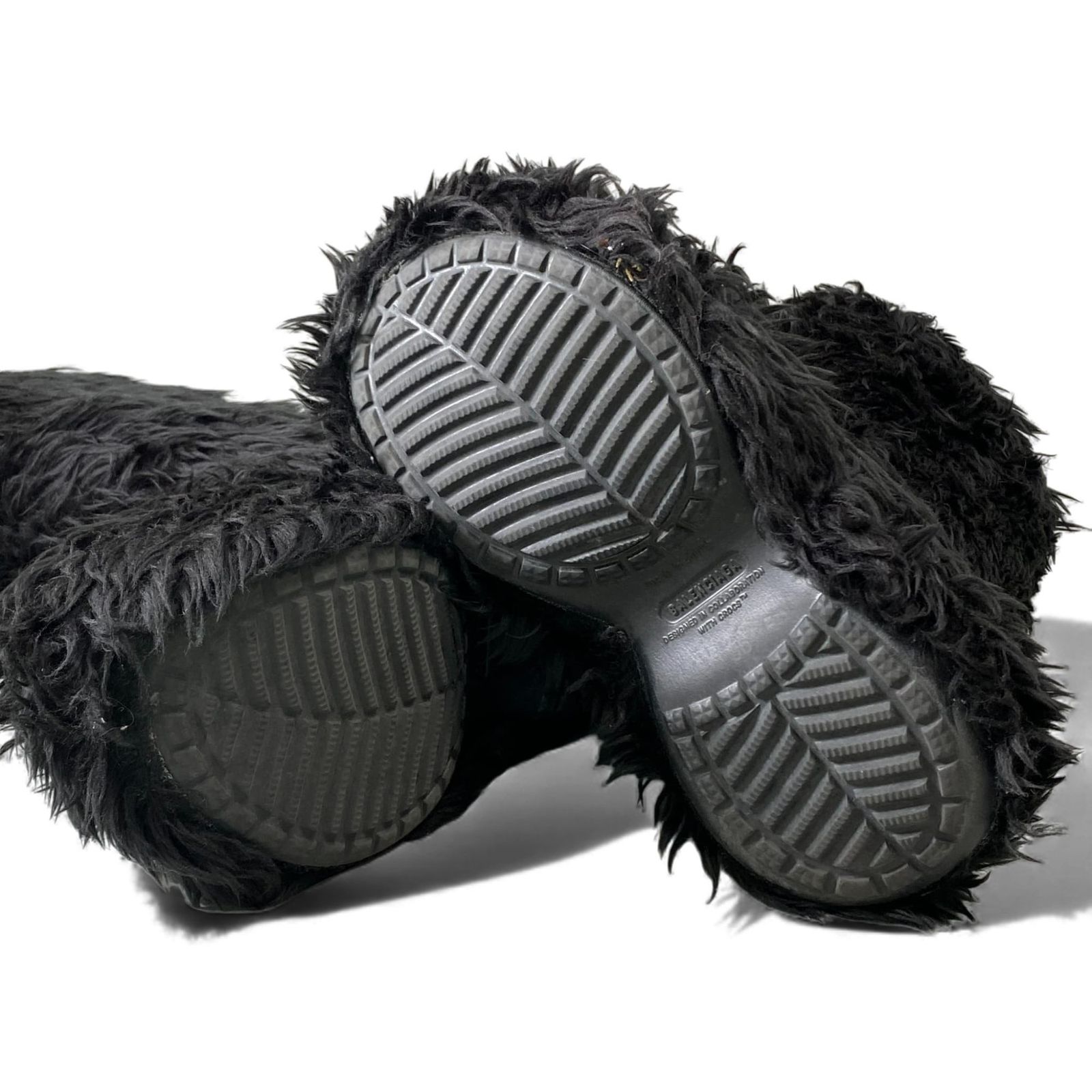 1L11 BALENCIAGA バレンシアガ 2025SS ファーブーツ サイズ36 ブラック