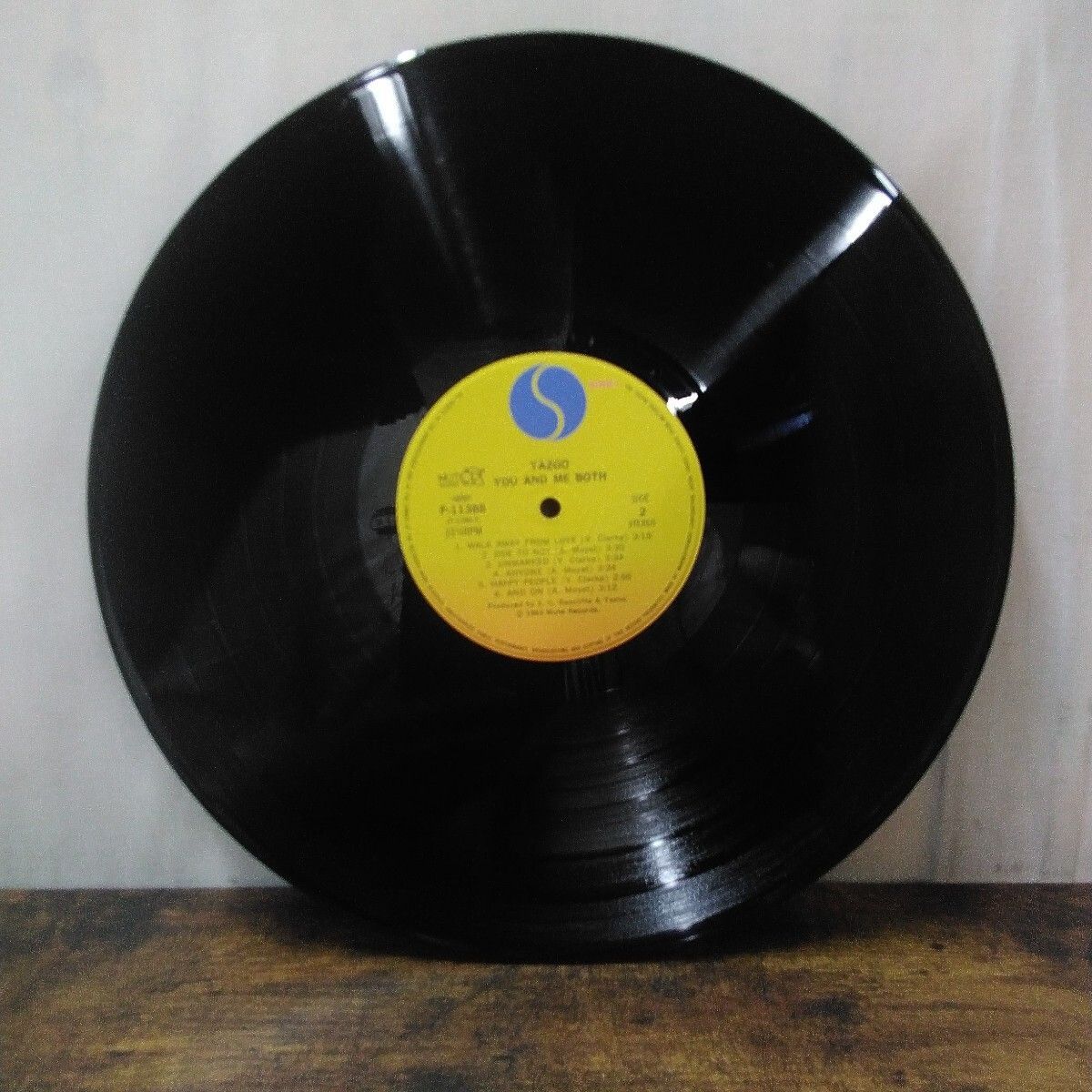 昭和レトロ ミュート LPレコード 洋楽 「ヤズー 愛にさよなら」帯あり