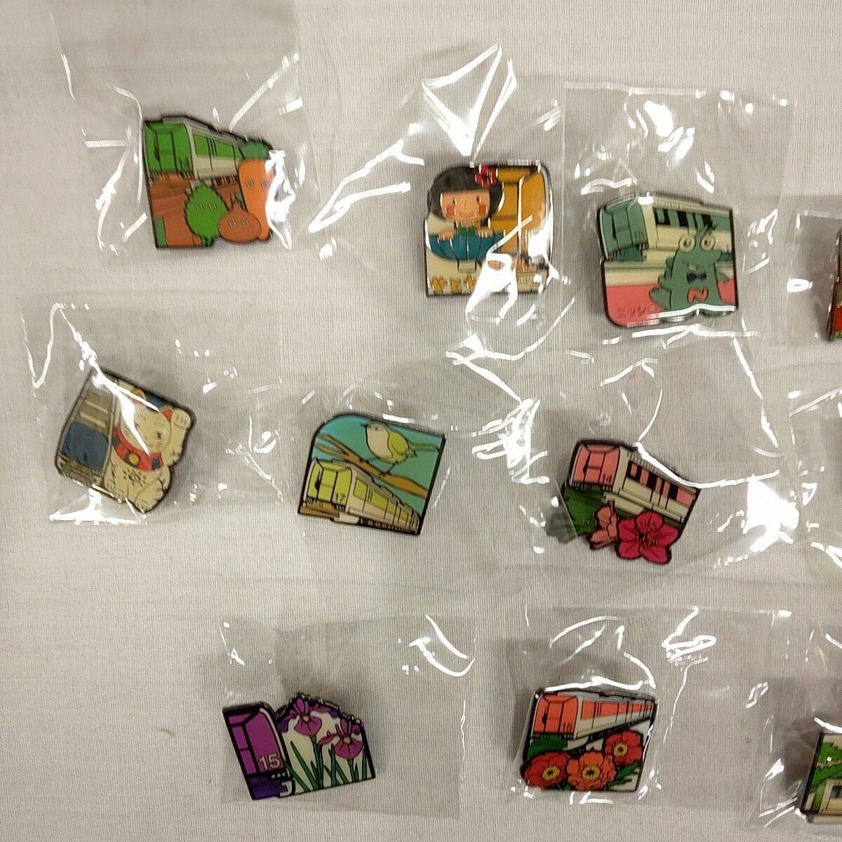 [新品未使用] 鉄道ピンバッチ　　まとめ売り ピンバッジ 鉄道ピンバッジ まとめ Linimo 名鉄 地下鉄 記念バッジ