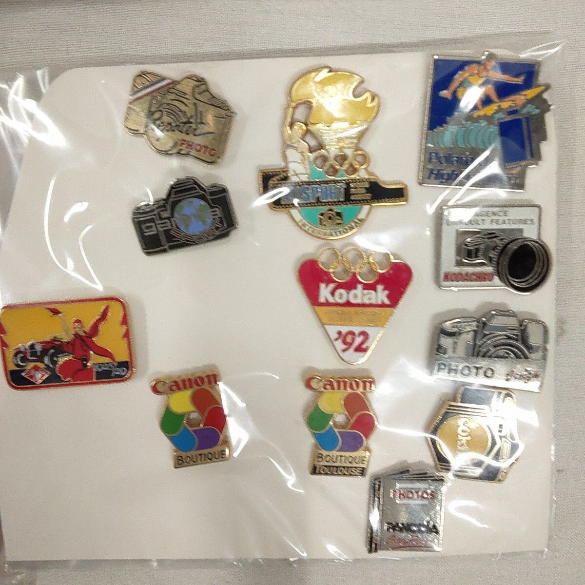 ピンバッジ カメラ・フィルム・報道関係 36個セット Kodak・Canon