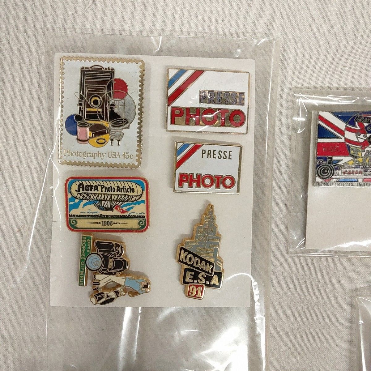 ピンバッジ カメラ フィルム 報道関係 セット Kodak Canon Nikon FUJI COLOR Agfa Ｆ1 など N 367