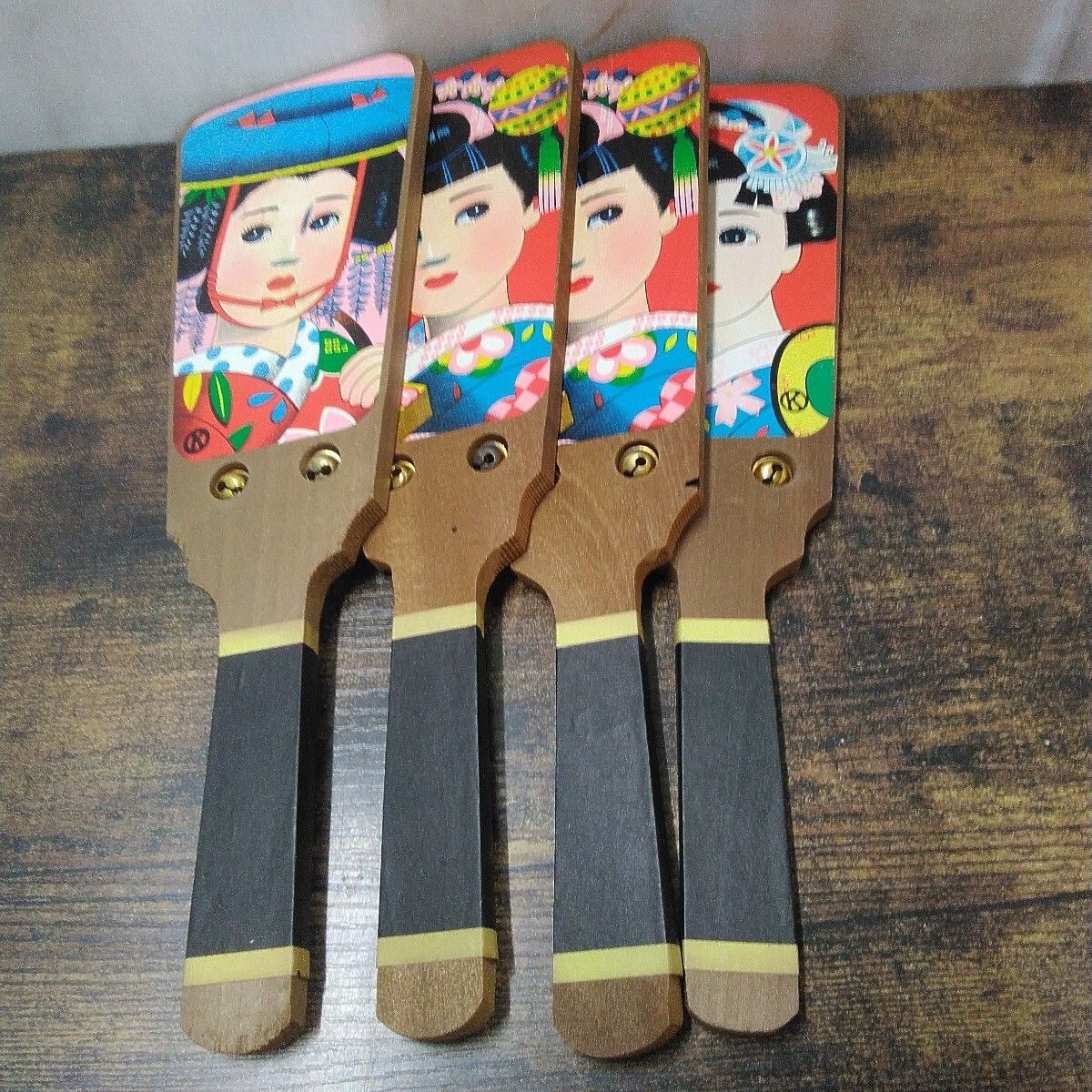 昭和レトロ 羽子板 「羽子板8個セット」紙ケース付き L953 - メルカリ