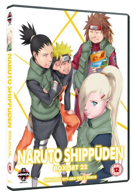 Naruto Shippuden Box Set 22 2 Dvd Edizione Regno Unito Import anglais