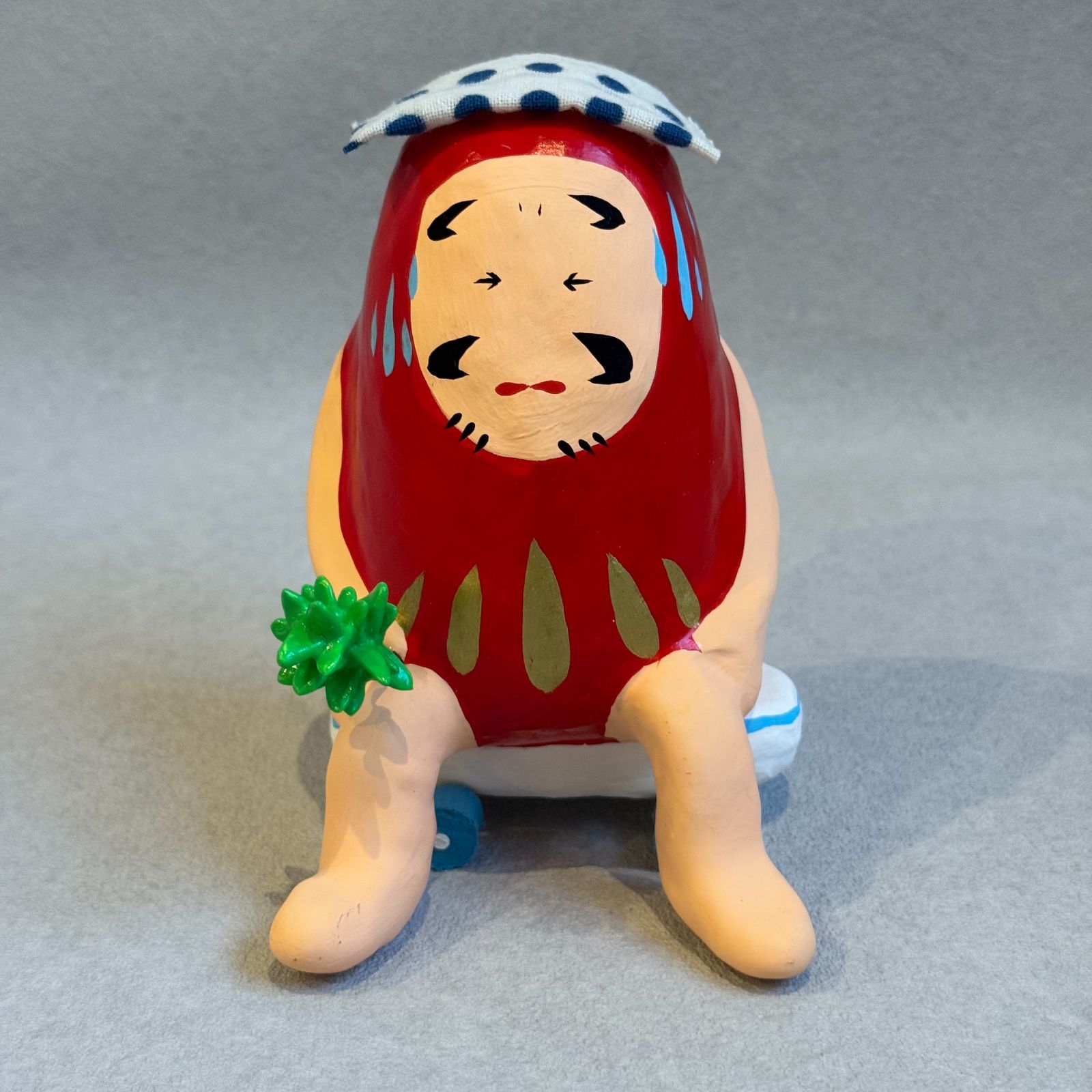 伊勢丹サウナ限定 x 寿印 スケボーだるま 達磨 温泉 座りだるま