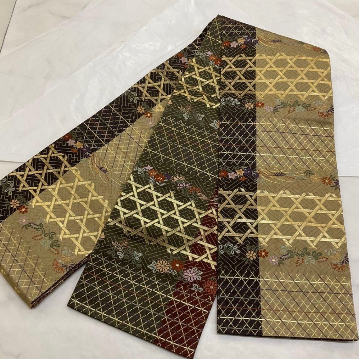 ○kimono+one○kimonoarisa○未使用同然○最高級西陣織唐織○正絹