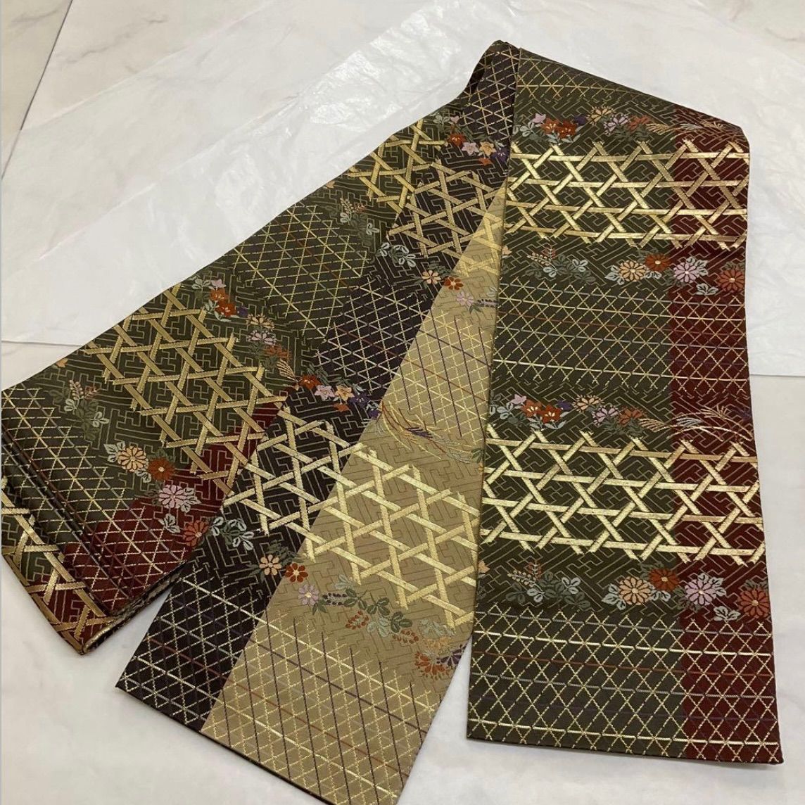 ○kimono+one○kimonoarisa○未使用同然○最高級西陣織唐織○正絹