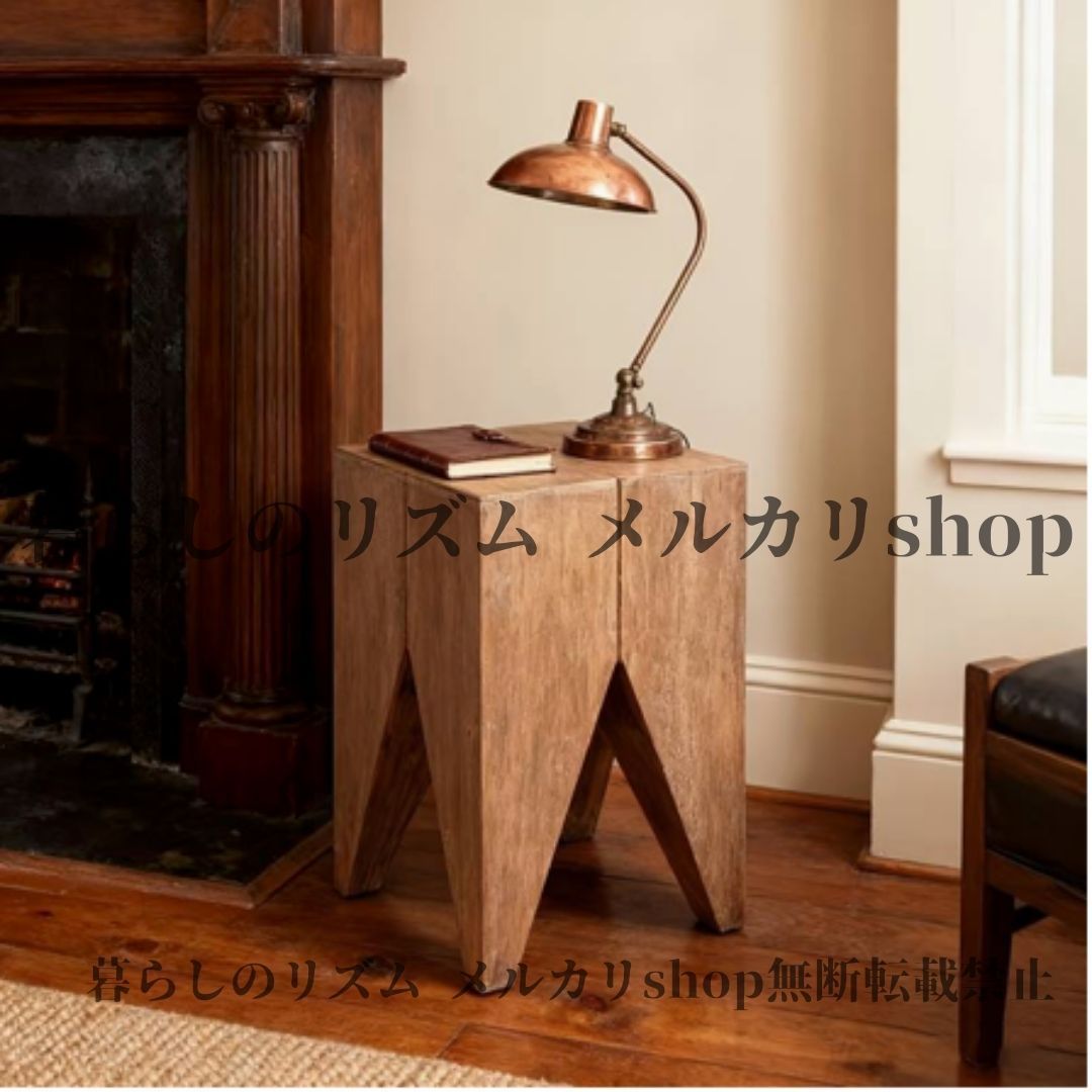 サイドテーブル コーナーサイドテーブル ナイトテーブル ブラウンコンクリート リビングルーム ベッドルーム バルコニー コーヒーテーブル ローテーブル ソファ横 モダン 北欧 コンクリート素材 和室 和モダン ダークブラウン