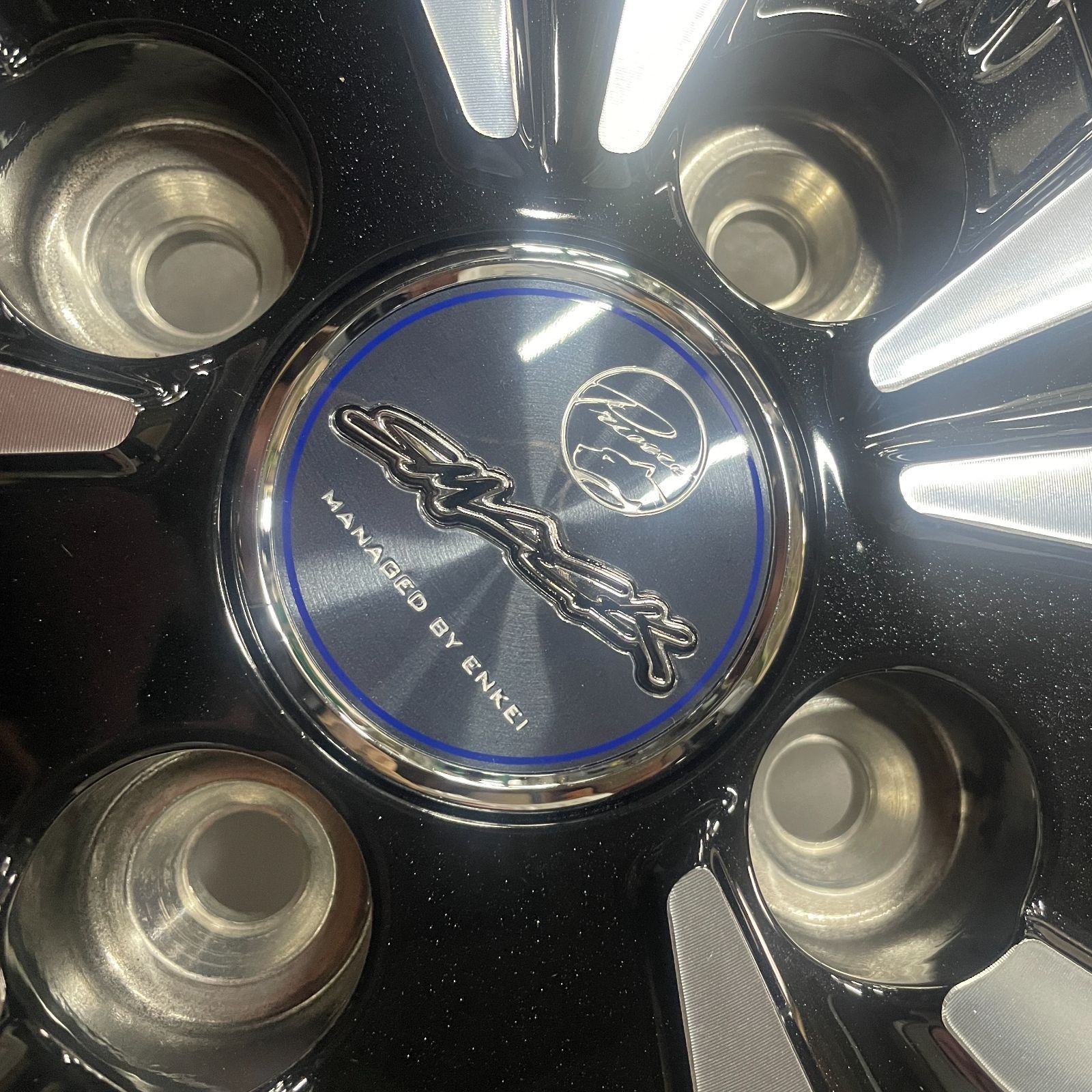  1台分 SMACK 14 4 5 J インセット45 H 100 サファイアBK P ENKEI監修 軽自動車向け 14インチ ホイール