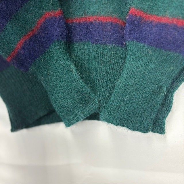 80s BROOKS BROTHERS SHETLAND ボーダーニット MADE IN SCOTLAND