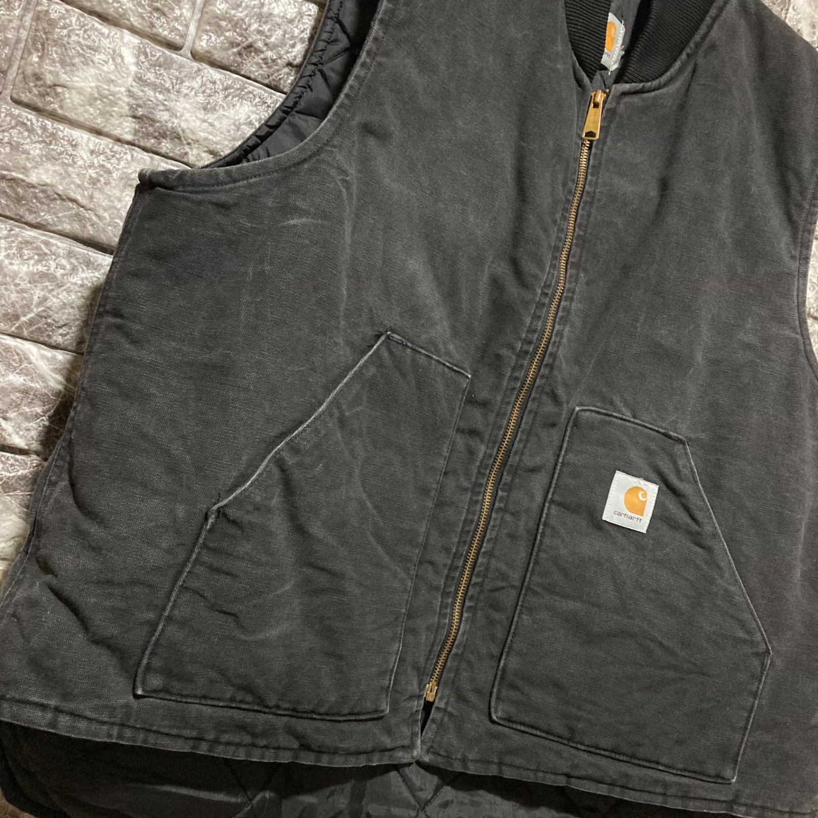 CARHARTT ダックベスト 2XL USA製 腰ゴム カーハート DUCK VEST - メルカリ