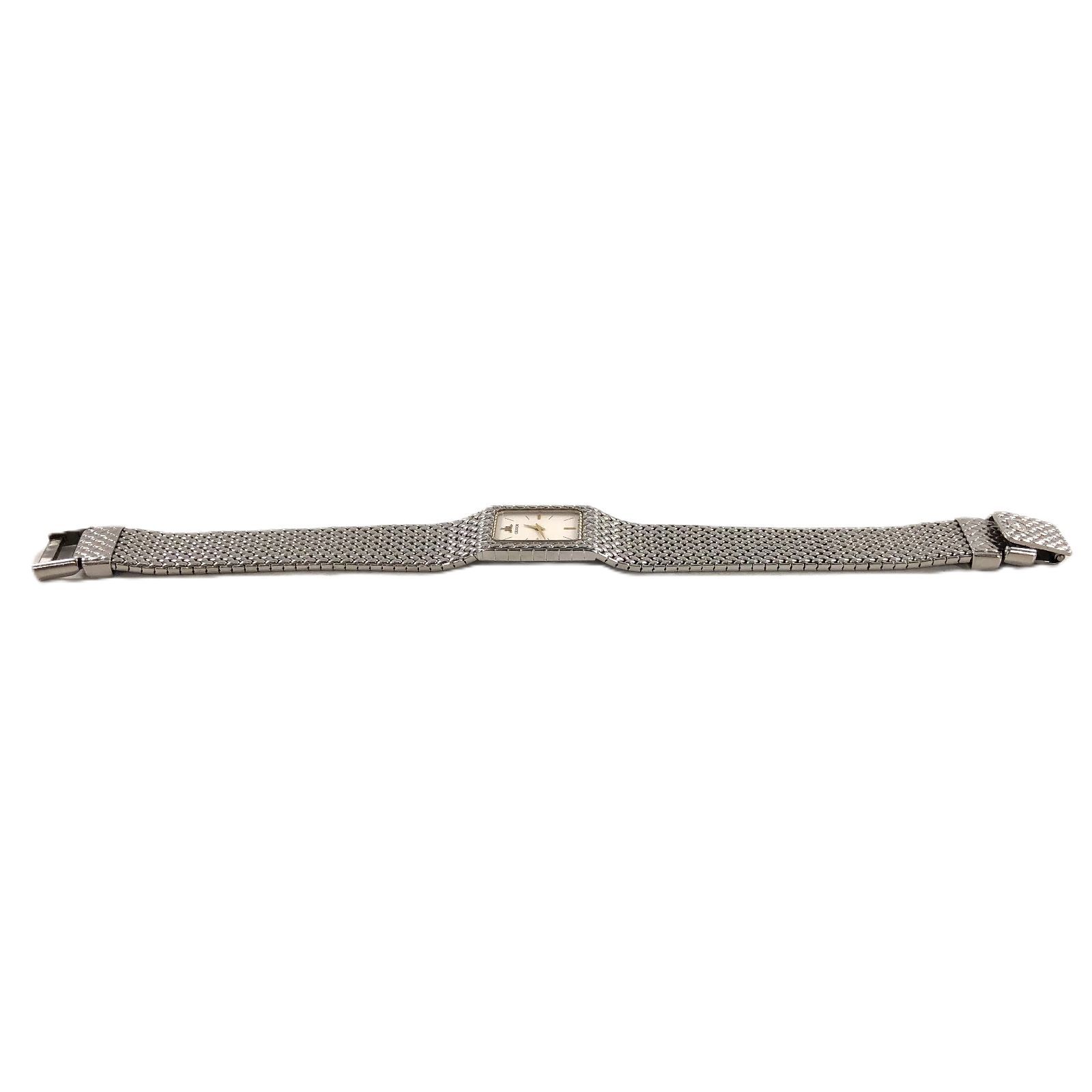 SEIKO セイコー CREDOR クレドール 2F70-5340 QZ/SS ホワイト文字盤