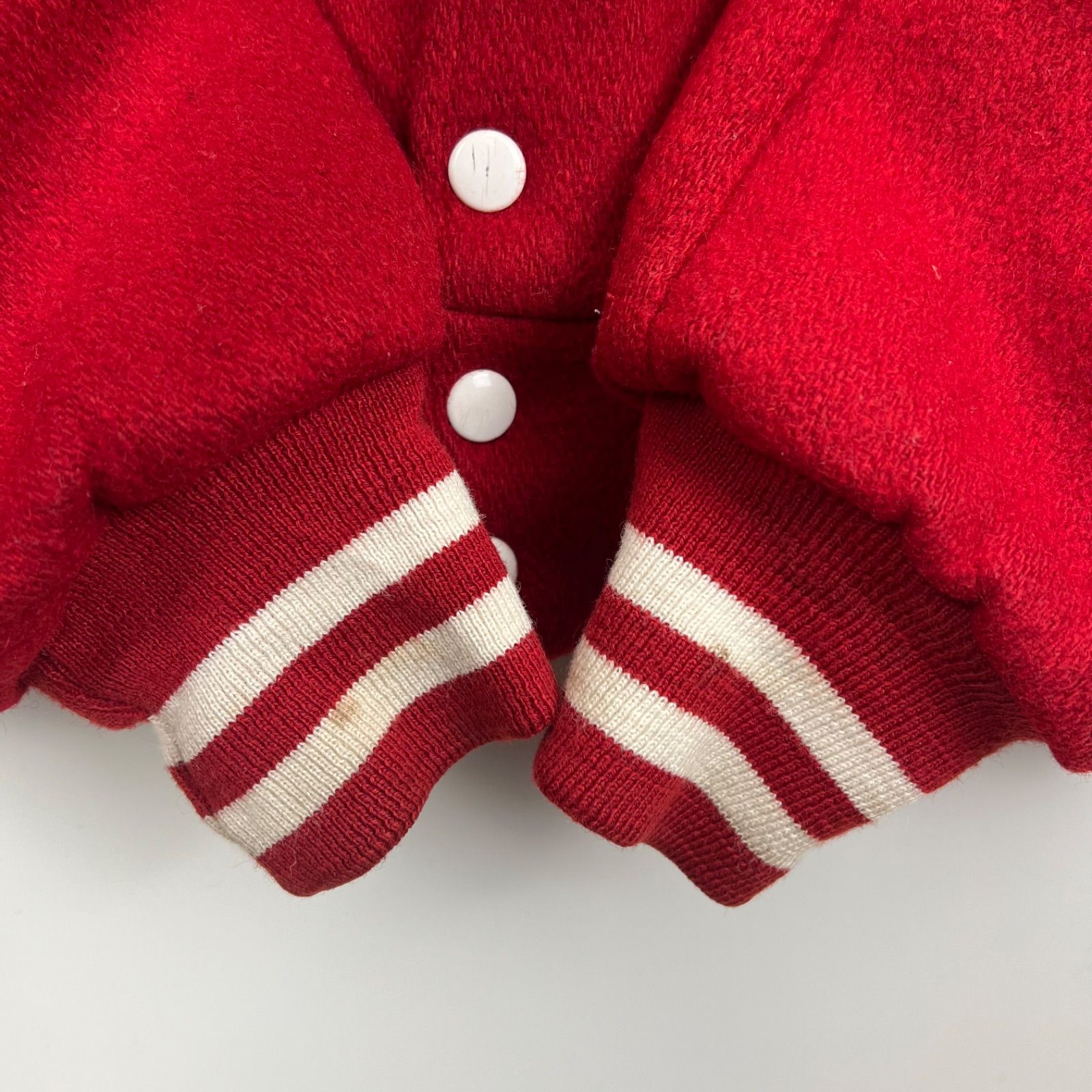 DEERFOOT 70s USA vintage melton varsity jacket M ディアフット