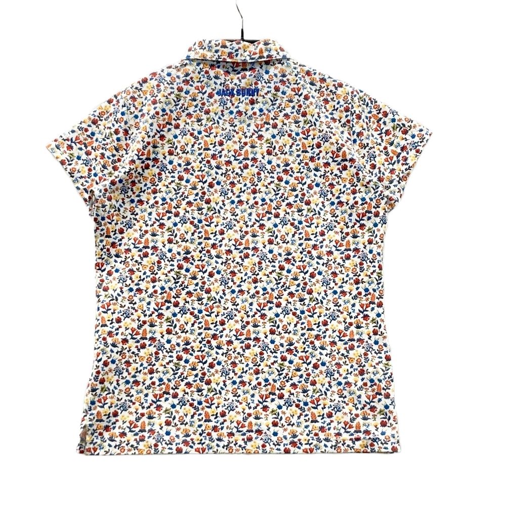 サイズ：1 JACK BUNNY ジャックバニー 半袖ポロシャツ 花柄 ホワイト系