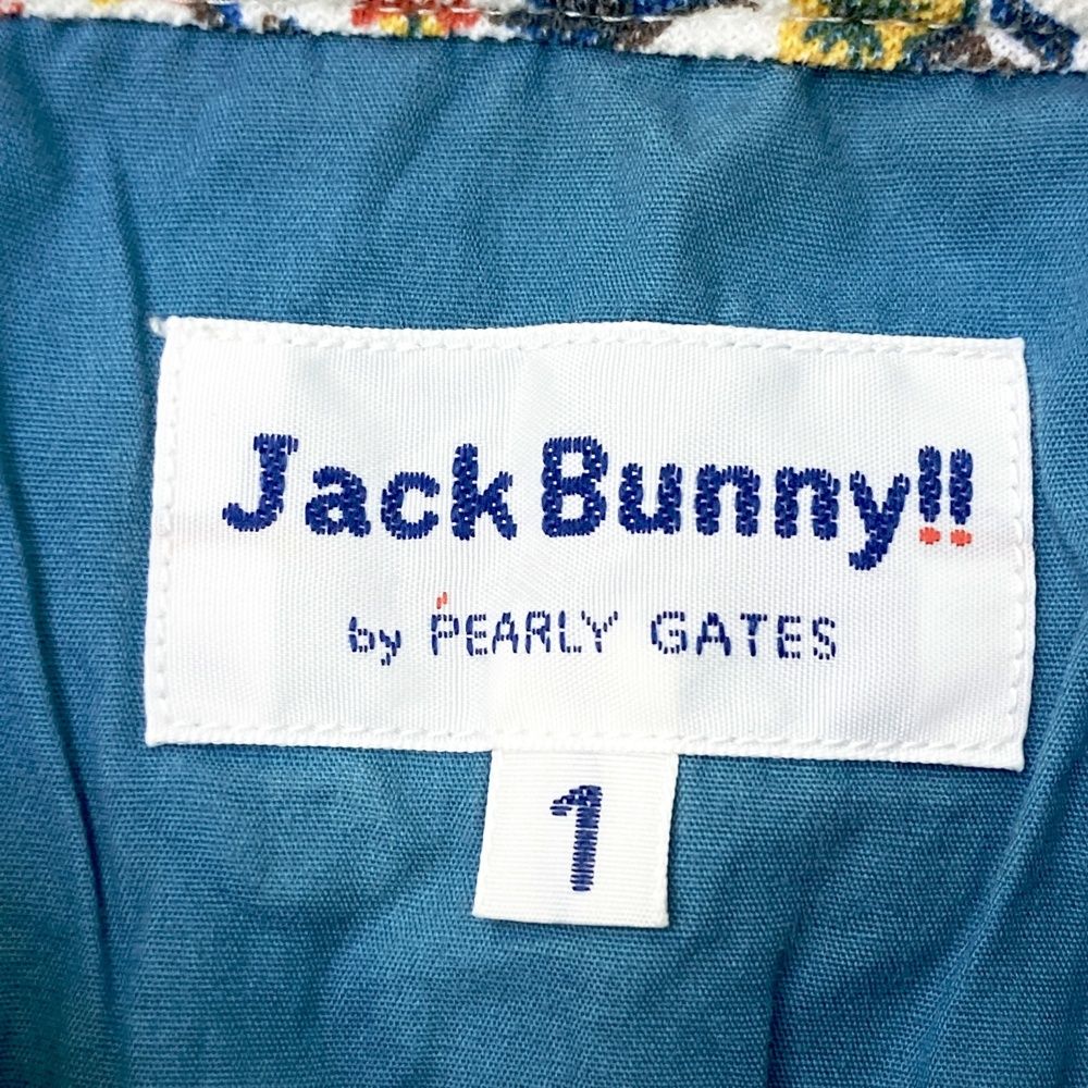 サイズ：1 JACK BUNNY ジャックバニー 半袖ポロシャツ 花柄 ホワイト系