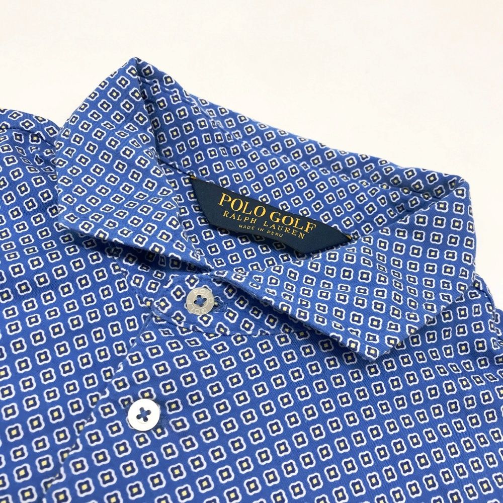 サイズ：M POLOGOLF ラルフローレン ポロゴルフ 半袖ポロシャツ 総柄