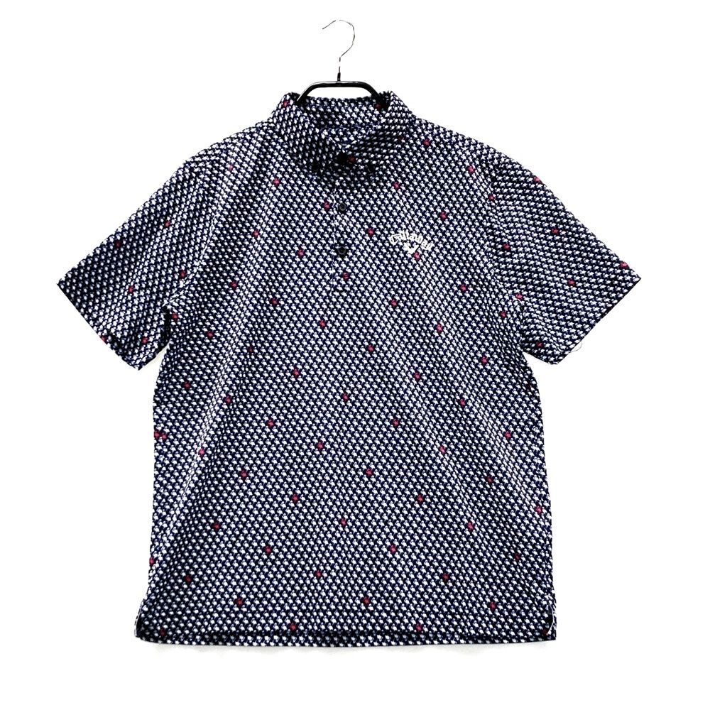 サイズ：L CALLAWAY キャロウェイ 半袖ポロシャツ ボタンダウン