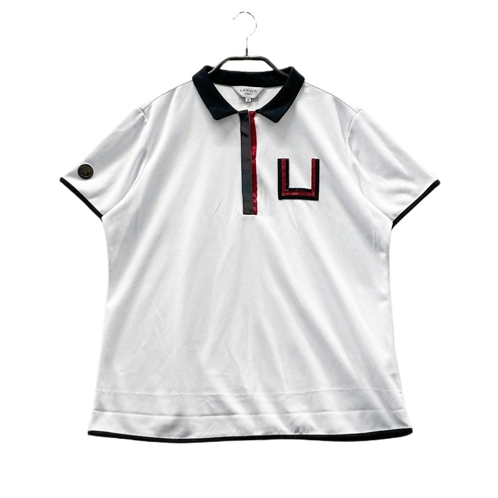 サイズ：44 LANVIN SPORT ランバン スポール 半袖ポロシャツ ホワイト