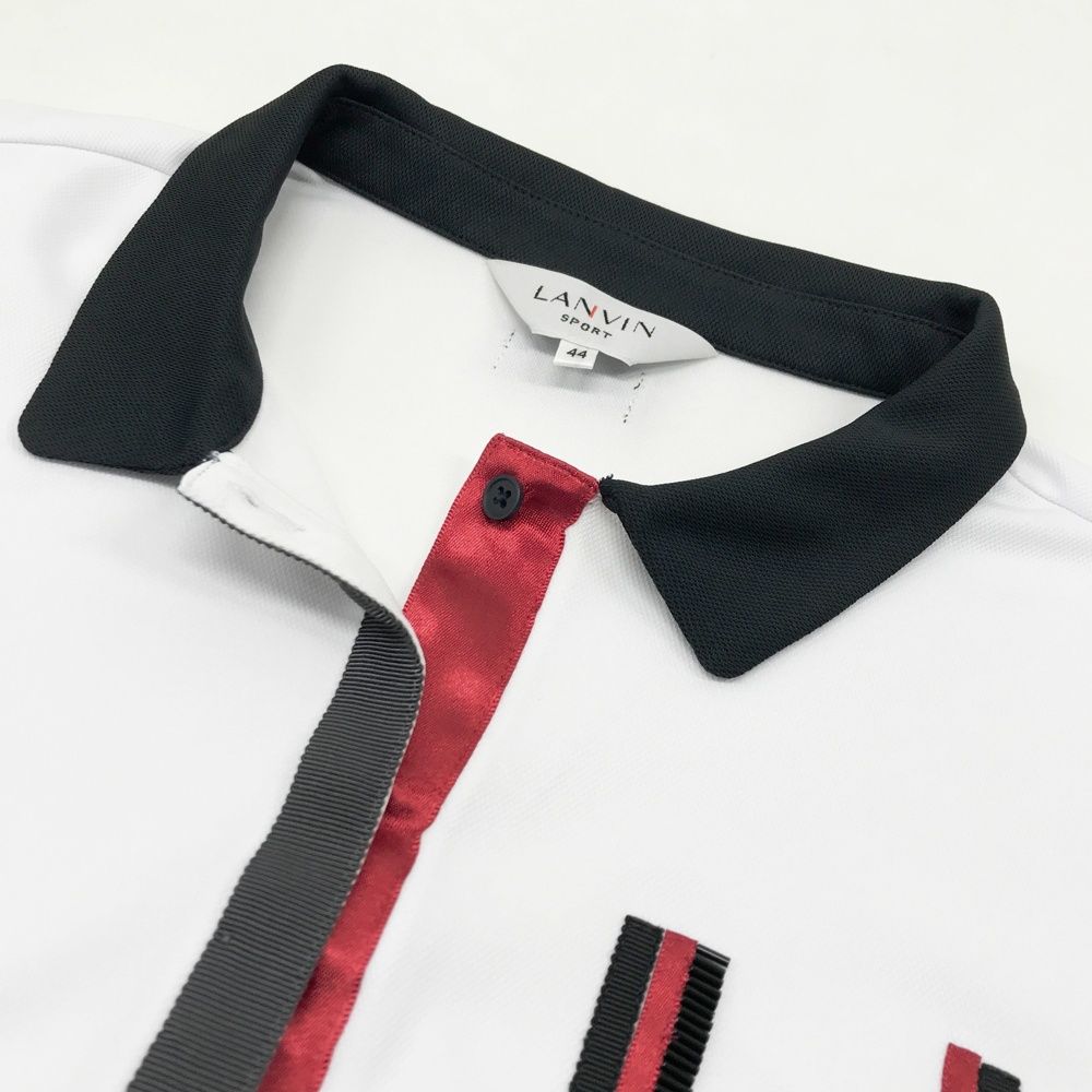サイズ：44 LANVIN SPORT ランバン スポール 半袖ポロシャツ ホワイト