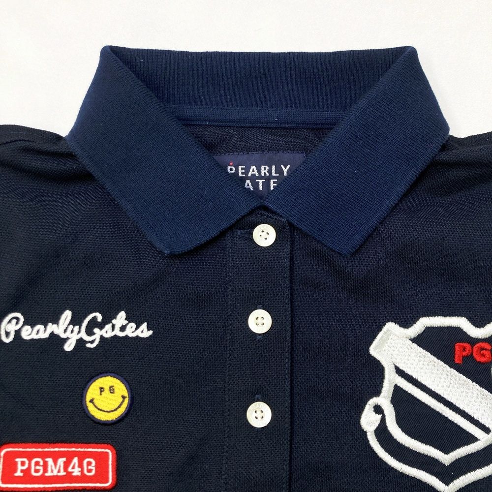 サイズ：0 PEARLY GATES パーリーゲイツ 半袖ポロシャツ ニコちゃん