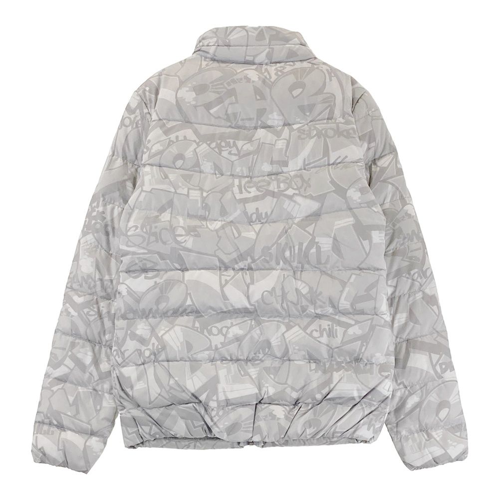 サイズ S LOUD MOUTH ラウドマウス ダウンジャケット 総柄 グレー系 ゴルフウェア レディース ストスト
