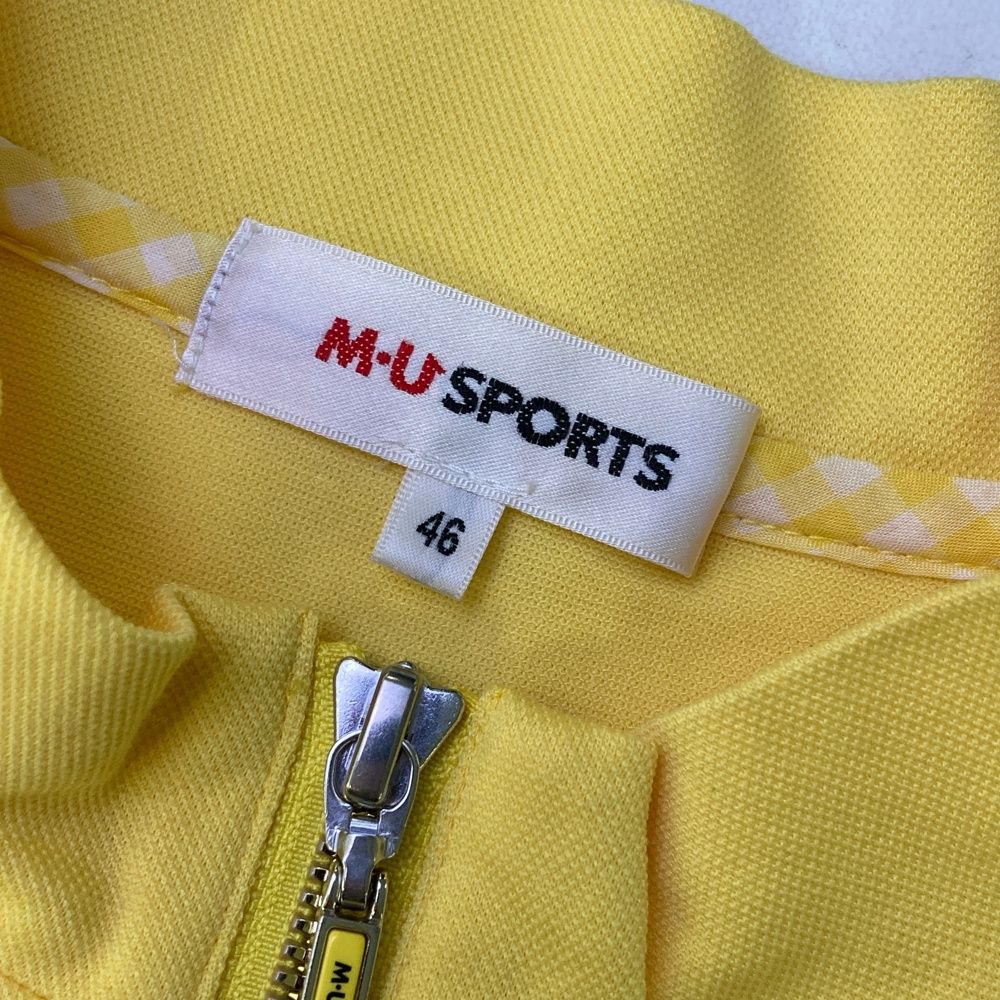 サイズ：46 M.U SPORTS エムユースポーツ ハーフジップ 半袖Tシャツ