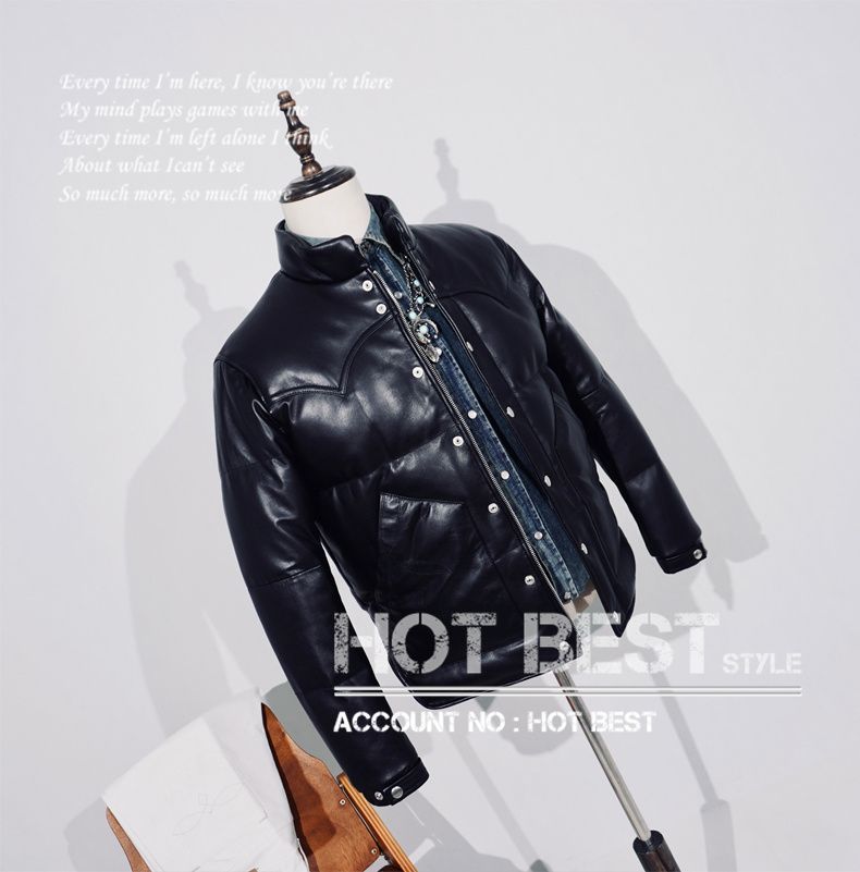 レザーダウンジャケット