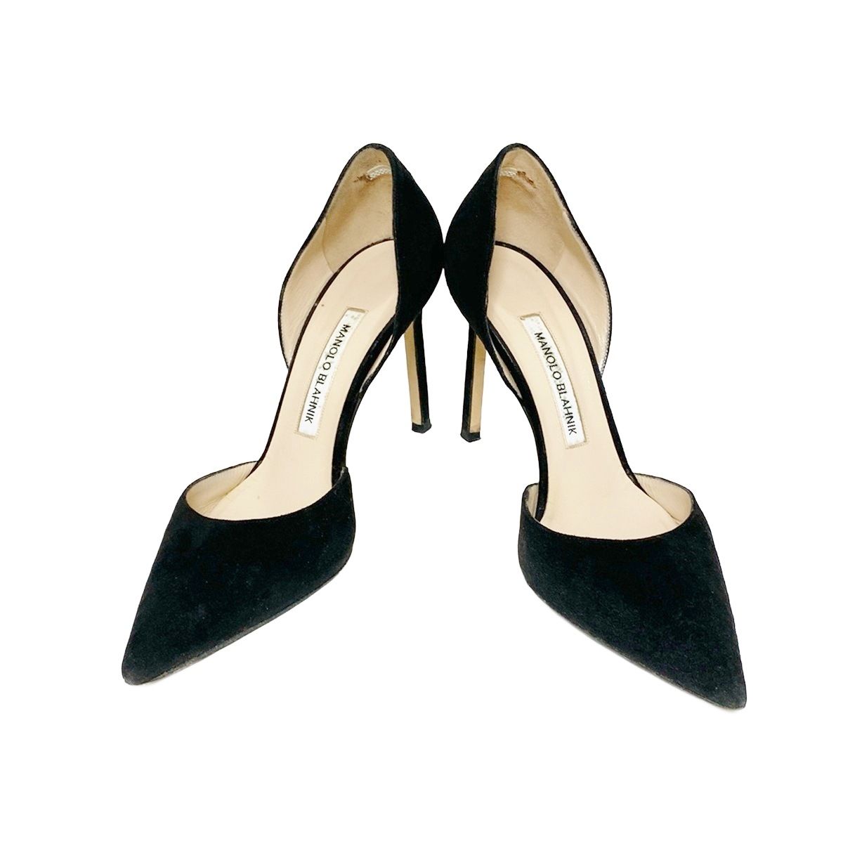 MANOLO BLAHNIK　レザーパンプス　黒　37 MANOLO BLAHNIK(マノロブラニク) パンプス 37 レディース - 黒 - メルカリ