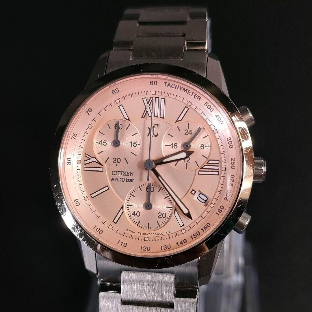 CITIZEN シチズン XC ピンク F 500 クォーツ シルバー 時計