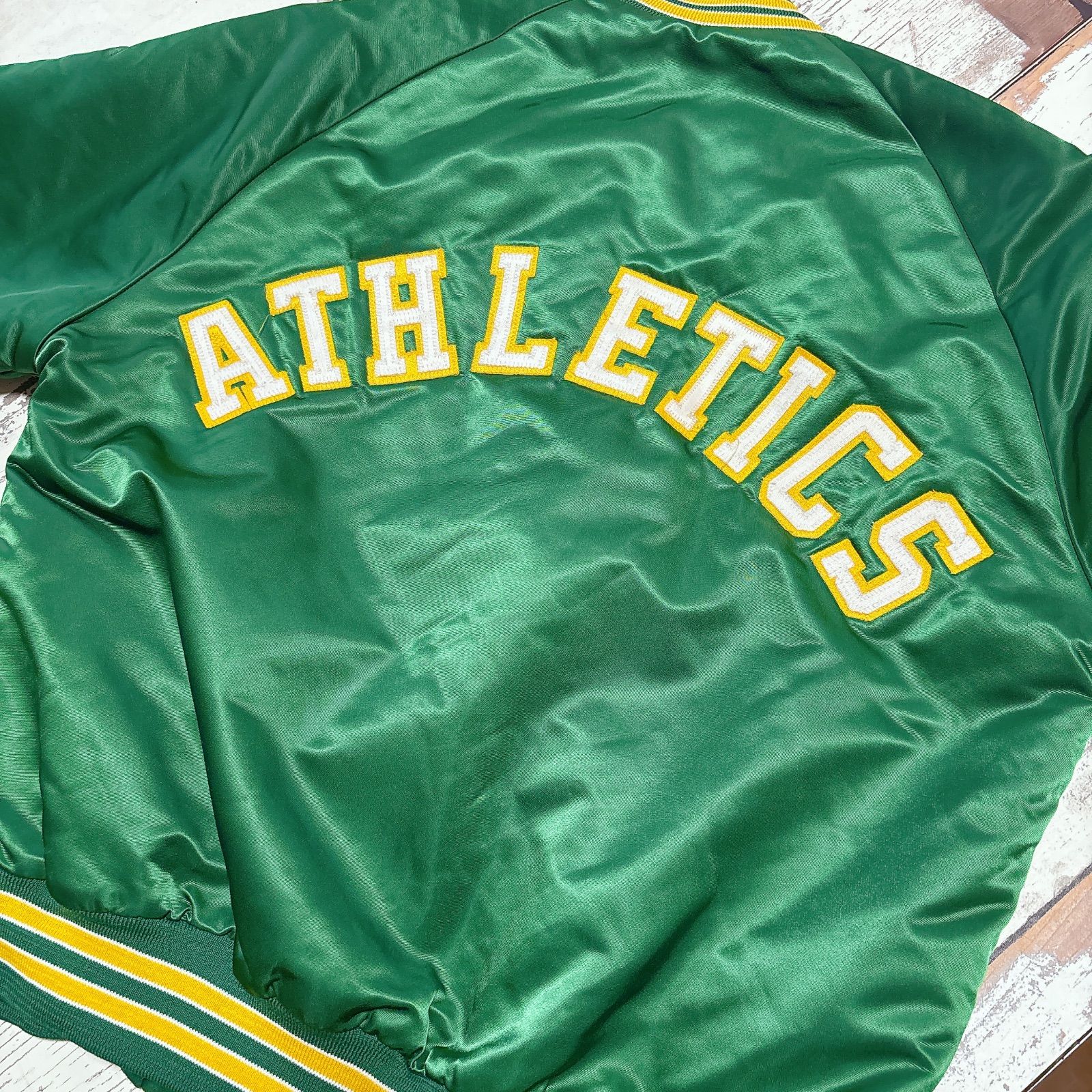 Chalk Line MLB アスレチックス スタジャン グリーン 80s USA製 古着