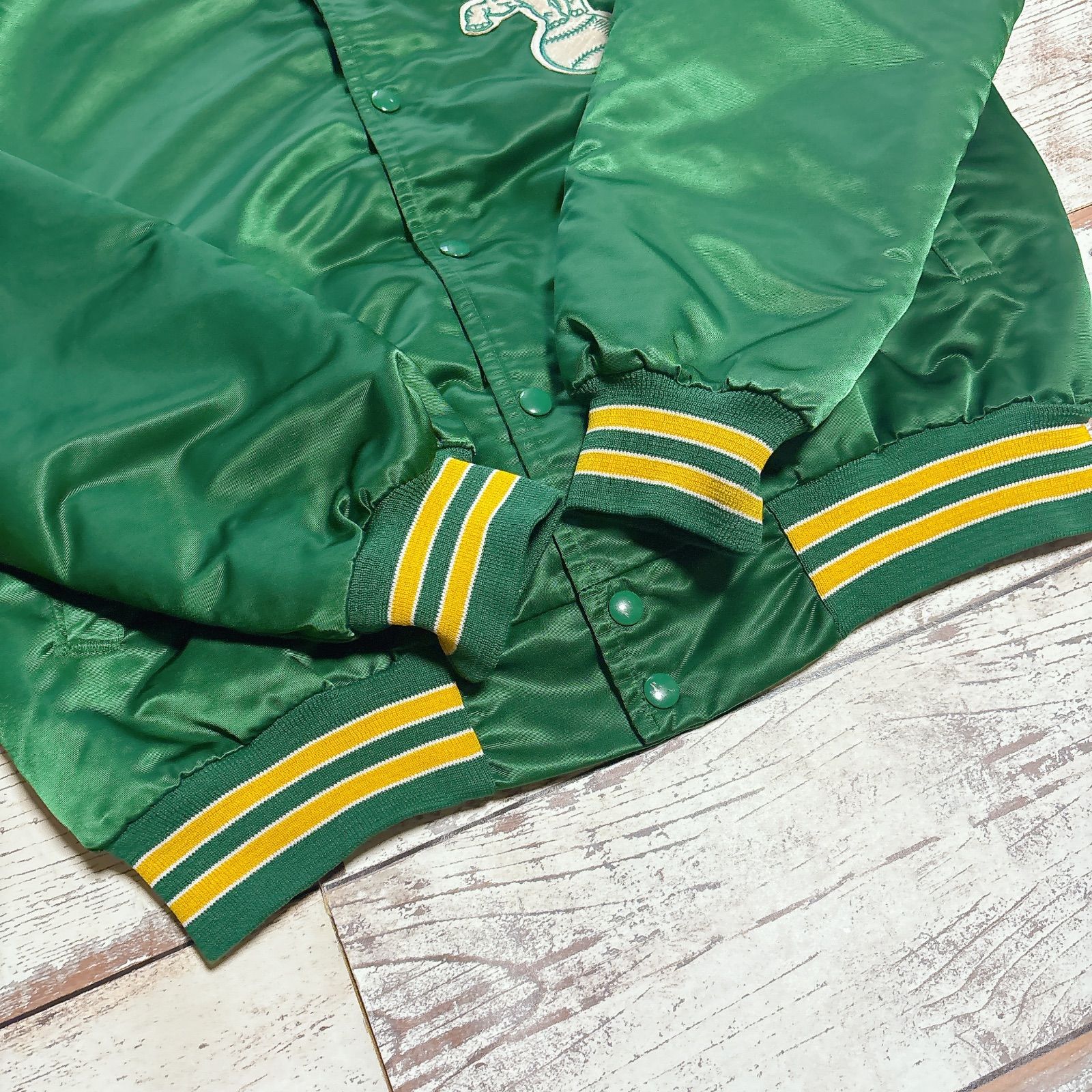 Chalk Line MLB アスレチックス スタジャン グリーン 80s USA製 古着