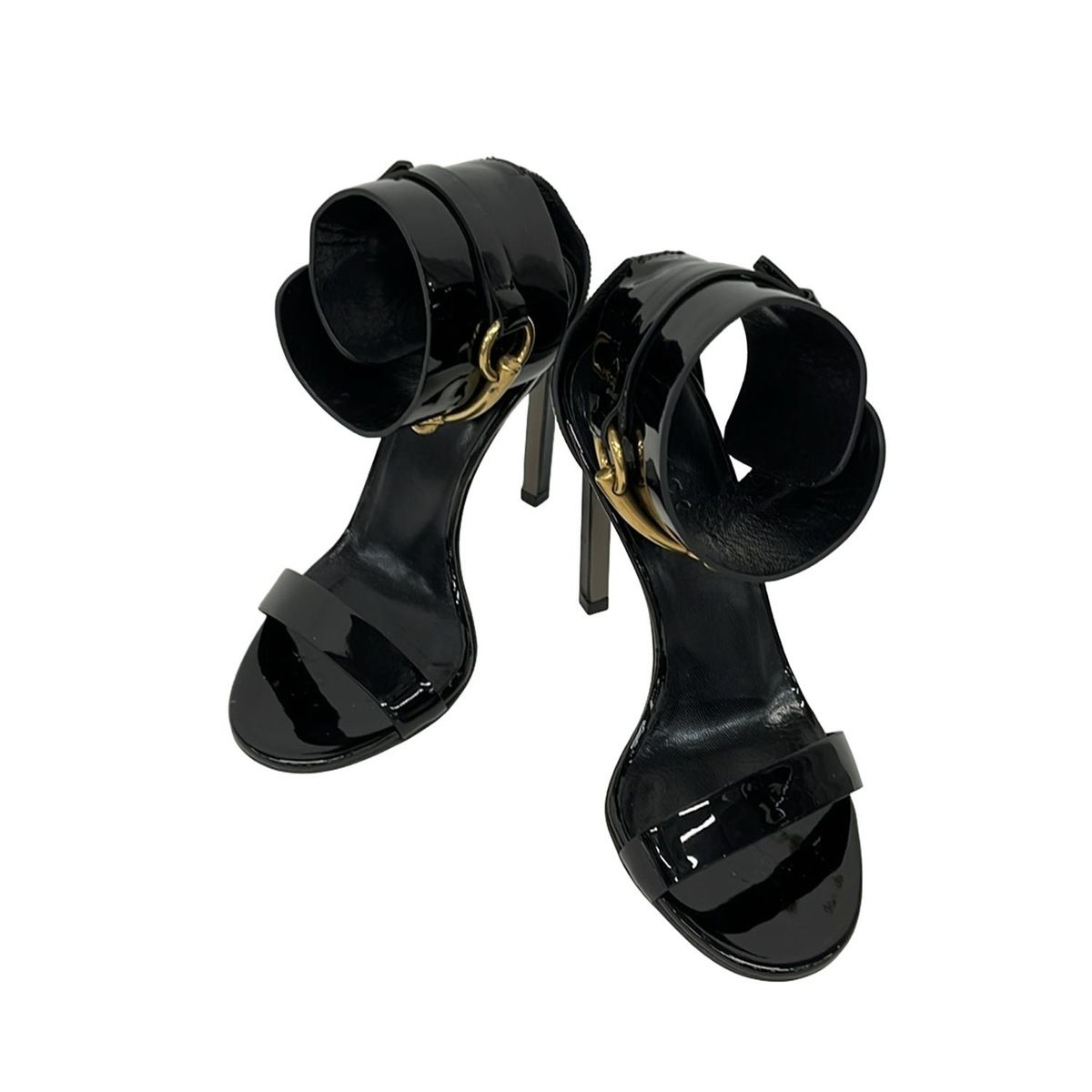 GUCCI グッチ パンプス 34 レディース - 黒 ホースビット レザー