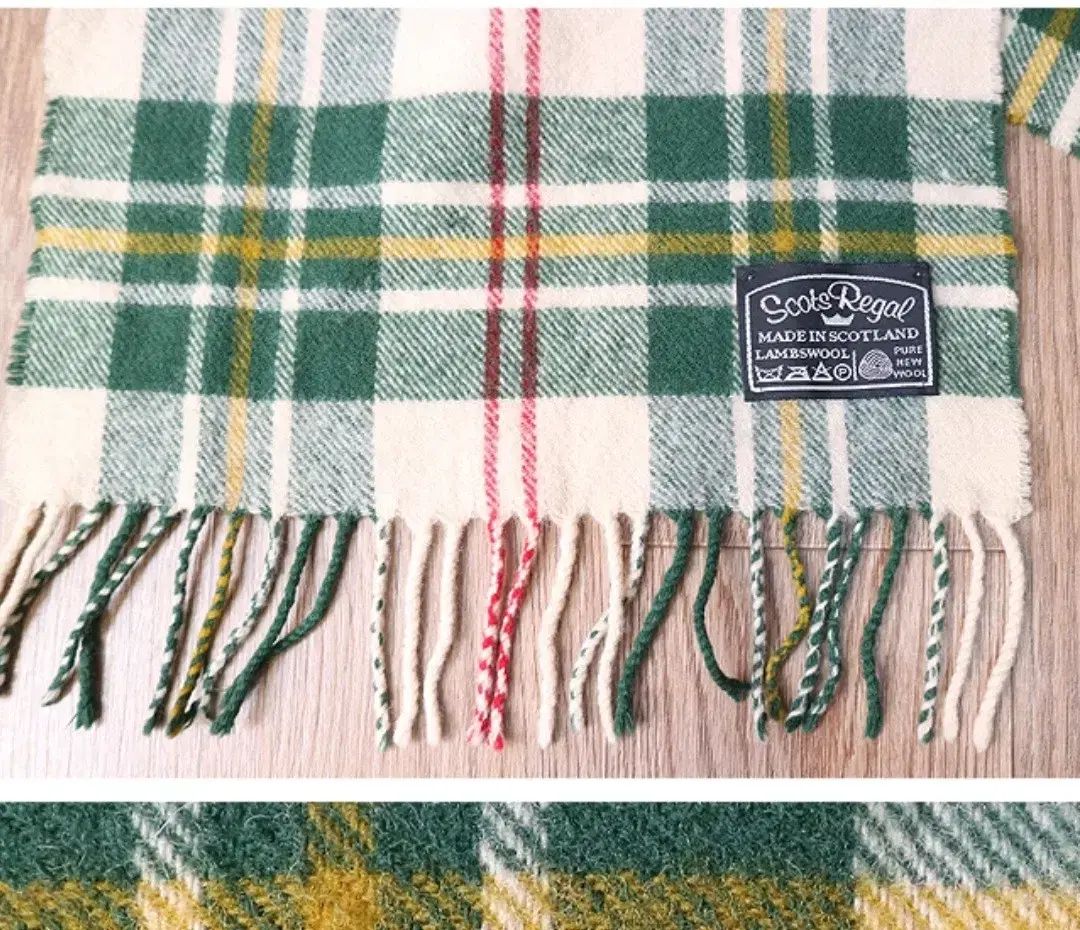 レディース スコットランド メイド scots regal ウール100% ヴィンテージ CHECK マフラー